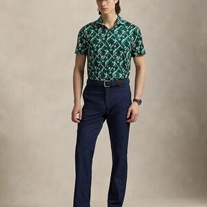 Ralph Lauren Men's Geometric Green Dress Shirt